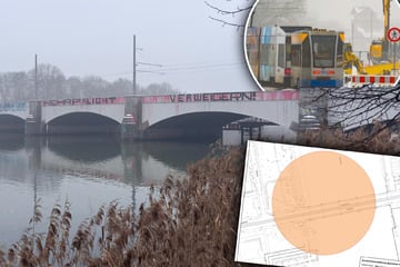 Leipzig: Verdächtiger Fund: Sperrkreis um Leipziger Zeppelinbrücke