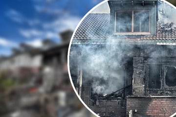 Feuerwehr kämpft stundenlang gegen Flammen: Brand zerstört vier Häuser