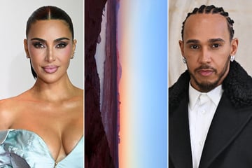 Kim Kardashian and Lewis Hamilton both share snaps from their romantic vacay