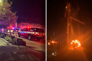 Feuerball über Großstadt: Hubschrauber fliegt gegen Funkmast - Vier Menschen sterben