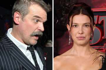 Millie Bobby Brown and David Harbour face off at Stranger Things red carpet after bullying complaint