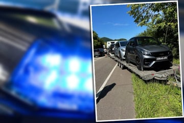 Falsch geladen, dumm gelaufen: Anhänger von Auto-Transport reißt ab und rollt in Gegenverkehr