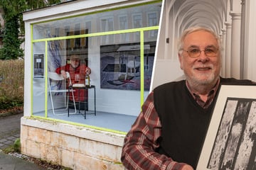 Dresden: Bald will er im Fenster sitzen: Das Geheimnis hinter Schreibers Schaukasten