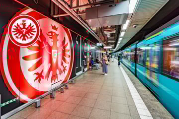 Bundesweit einmalig: Frankfurt hat jetzt eine U-Bahn-Station im Eintracht-Look