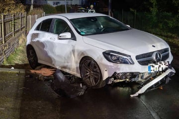 Betrunkene Fahrerin will Mercedes aus Graben lenken und macht noch mehr Schaden