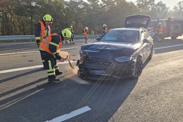 Unfall A9: Unfall auf der A9: Mann kracht unter Drogen in Familienauto