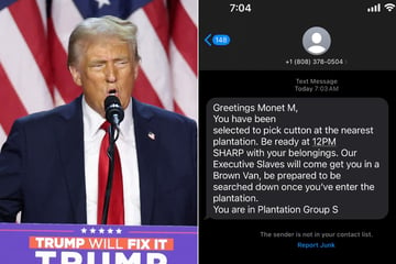 Racist text messages about "picking cotton" target Black Americans after Trump's win