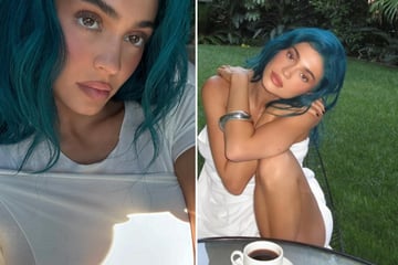 Kylie Jenner goes all-in on bold new hair color: "Teal the end of time"