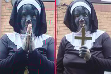 Most tattooed mom in Britain says Halloween is the one night she doesn't have to hide her face