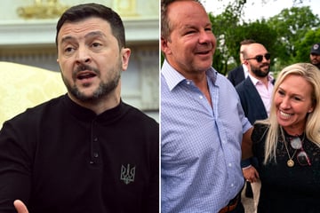 Marjorie Taylor Greene's boyfriend mocks Zelensky at White House presser