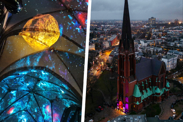 Hamburg: Verschmelzung von Architektur & Projektion: Einzigartige Lichtshow verleiht Kirchen neuen Glanz