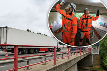 Guck mal, wer da hämmert: So werden Sachsens Autobahnen gesichert