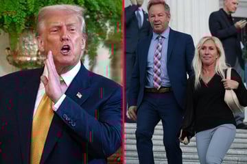 Trump teases Marjorie Taylor Greene's reporter boyfriend in Oval Office exchange