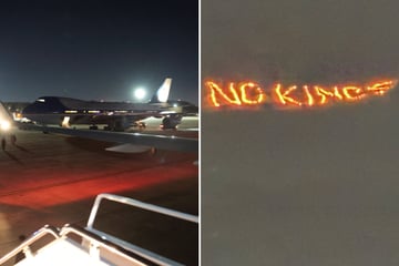 Trump met with fiery protest at Davos after late arrival due to Air Force One "issue"