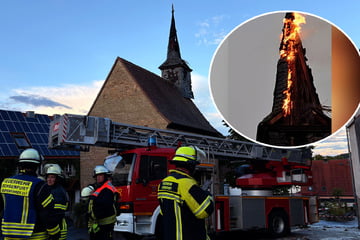 Selbst dicke Balken gesprengt: Blitz schlägt in Kirchturm ein