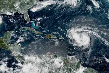 Hurricane Erin quickly intensifies to "catastrophic" category 5 storm in Caribbean