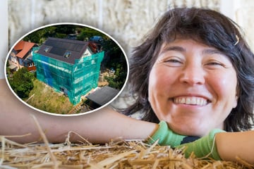 Dresden: Am Wachwitzer Elbhang: Architektin baut sich ein Haus aus Stroh