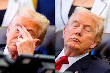 Trump goes viral after he seemingly sleeps on the job: "DOZY DON IS BACK!"