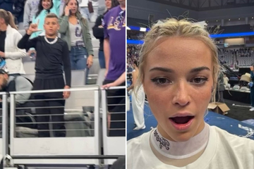Olivia Dunne gets shocking surprise from the "rizz king" at NCAA championship