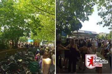 Berlin: Kiezblog: Kaiserwetter sorgt für Mega-Schlange vor dem Kreuzberger Prinzenbad