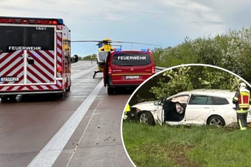Unfall A9: A9 nach Unfall voll gesperrt: Verlor der Fahrer durch Starkregen die Kontrolle?
