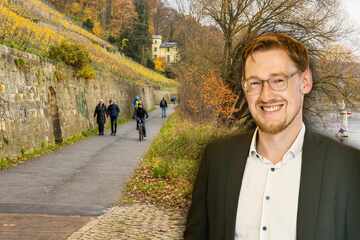Dresden: Radfahrer aufgepasst: Am Körnerweg in Loschwitz wird wieder gebaut