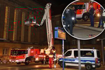 Leipzig: Großeinsatz am Leipziger Hauptbahnhof: Mann läuft auf Dach der Osthalle herum