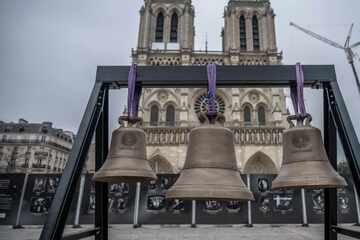 Notre Dame bells ring out in Paris for first time since 2019 fire