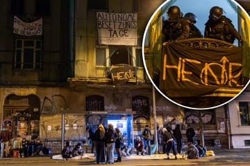 Leipzig: Haus im Leipziger Westen besetzt: Polizei im Großeinsatz