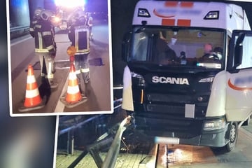 Unfall A9: Lkw kracht in Leitplanke: Staugefahr auf der A9 bei Leipzig!