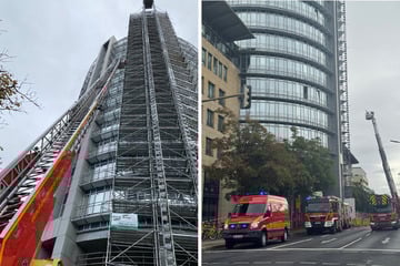 Dresden: Feuer auf Dach: World Trade Center teilweise evakuiert - Feuerwehrmann verletzt