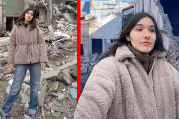 TikTokerin en guerra: tiene 20 años y está sentada con su familia en un búnker ucraniano