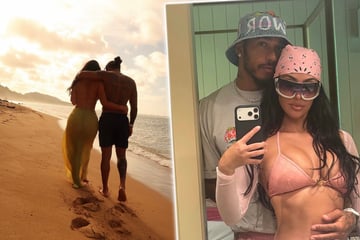 Kim Kardashian und Lewis Hamilton zeigen sich innig im Familienurlaub