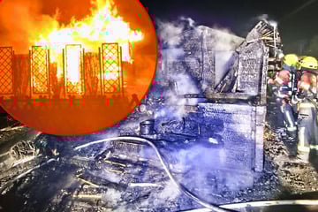 Gartenlaube brennt lichterloh: Polizei macht interessante Entdeckung