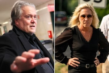 Marjorie Taylor Greene fiercely defends Steve Bannon as he reports to prison