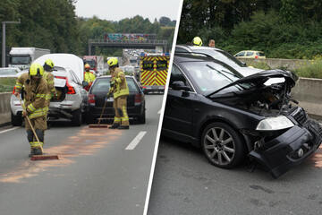 Unfall A3: Autos krachen auf A3 zusammen: Notarzt und zahlreiche Kräfte vor Ort