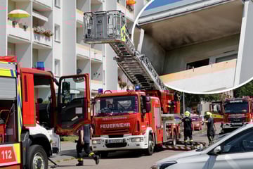 Chemnitz: Feuer auf Balkon in Chemnitz: Eine Person verletzt