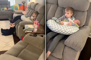 Verdutzter Vater fragt Sohn, was er mit dem Baby macht: Antwort schlägt alles