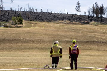 Seit Mittwoch brennt es: Waldbrand in Thüringen nicht unter Kontrolle