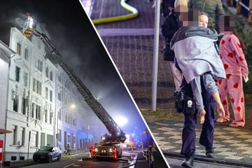 Feuer bricht mitten in der Nacht aus: Mehrere Verletzte, darunter auch Kinder