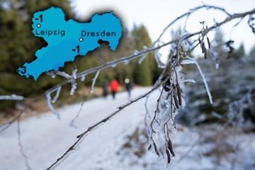 Schnee, Eis, Sturm: So ungemütlich startet Sachsen ins neue Jahr