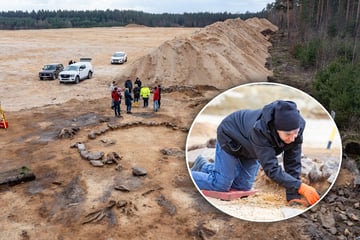 Archäologen buddeln in Ottendorf-Okrilla nach den Steinzeit-Sachsen
