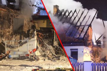 Doppelhaus nach Brand unbewohnbar: Zwei Bewohner verletzt