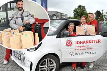 Dresden: Johanniter überraschen die Pfleger: Ein Dankeschön zum Anbeißen