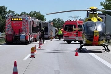 Unfall A14: Vollsperrung nach Lkw-Unfall auf A14: Fahrer schwer verletzt