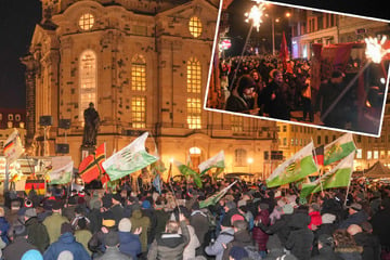Angeheizt durch falsche "Fakten" vom Chef: 850 Pegida-Anhänger ziehen durch Dresden