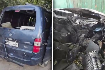 Partner-Team von PETA will Tiere in Ukraine retten: Dann schlägt Drohne in ihr Fahrzeug ein