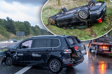 Unfall A4: Heftige Regenfälle lösen Autobahn-Unfälle auf A4 und A72 aus