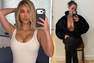 Tiefer geht's nicht! Mega-Star Kim Kardashian präsentiert Mega-Dekolleté