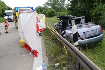 Tödlicher Unfall am Autobahndreieck Nossen: Junger Cabrio-Fahrer (†19) kommt ums Leben